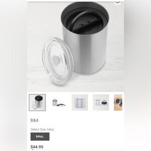 Airscape Stainless-Steel Storage Container 64 ounce